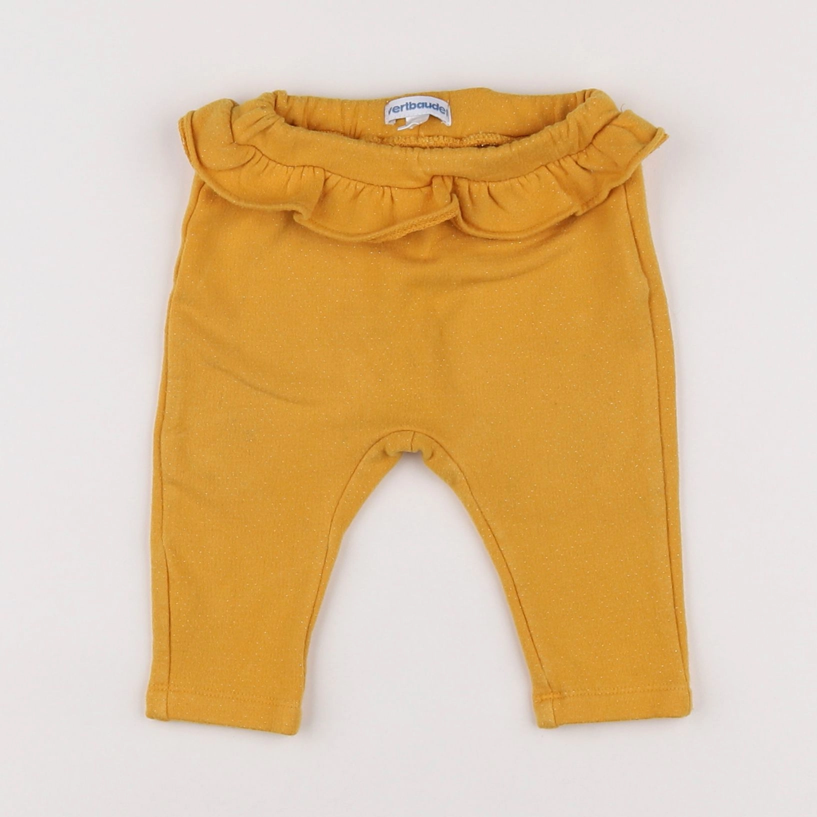 Vertbaudet - pantalon jaune, or - 6 mois